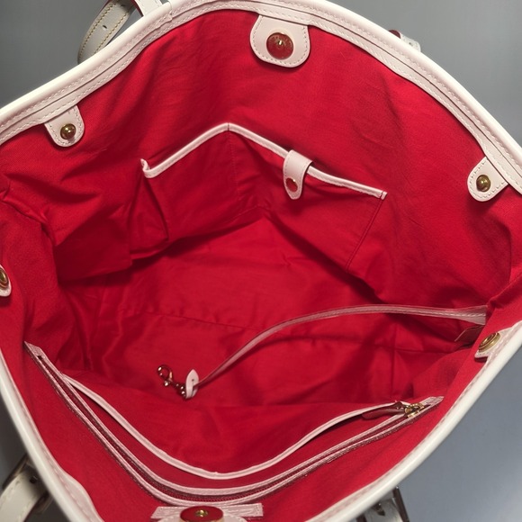 Dooney Bourke Botanical Floral Flowers Large East West Shopper Tote Bag Purse - Picture 8 of 16